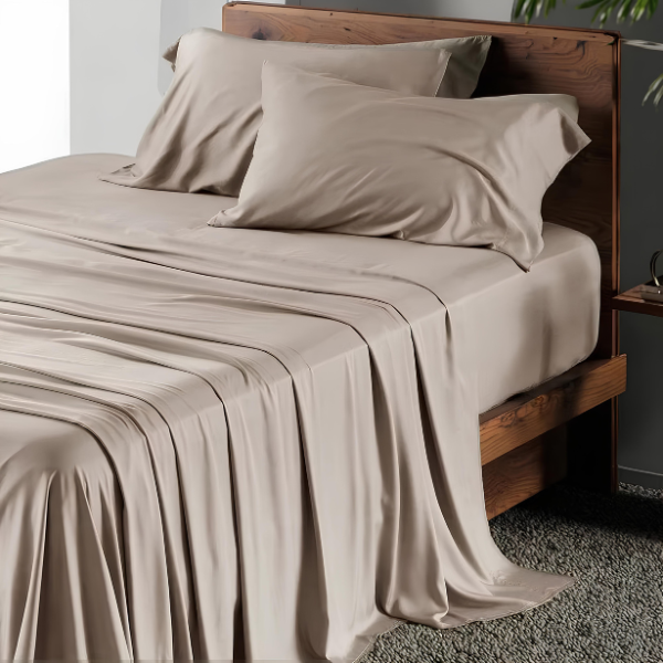 Frosty Dream: Icy Bamboo Cooling Sheets