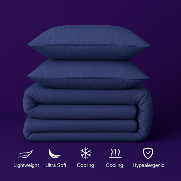 Frosty Dream: Icy Bamboo Cooling Sheets
