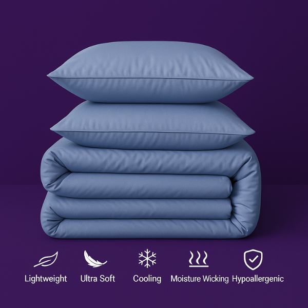 Frosty Dream: Icy Bamboo Cooling Sheets