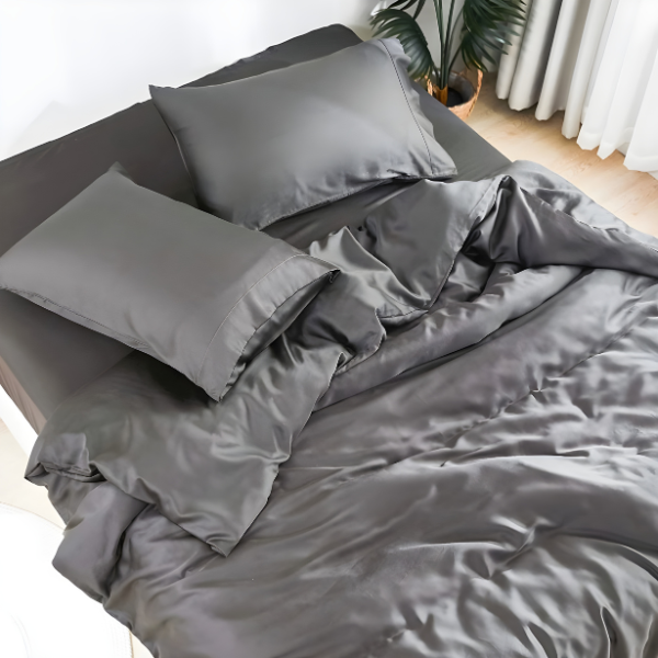 Frosty Dream: Icy Bamboo Cooling Sheets