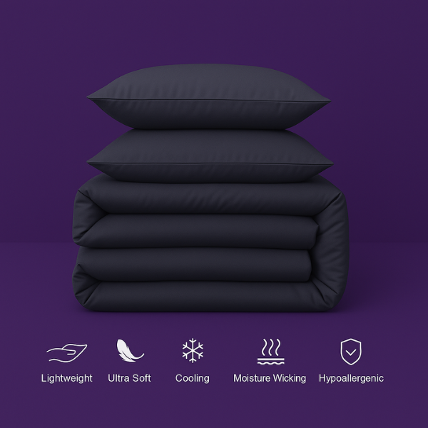Frosty Dream: Icy Bamboo Cooling Sheets