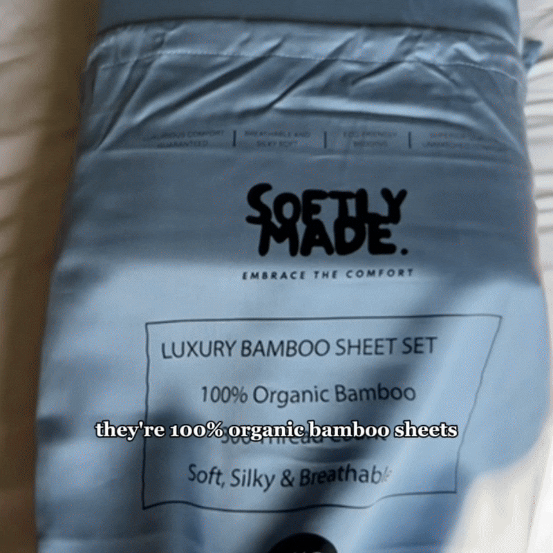 Frosty Dream: Icy Bamboo Cooling Sheets