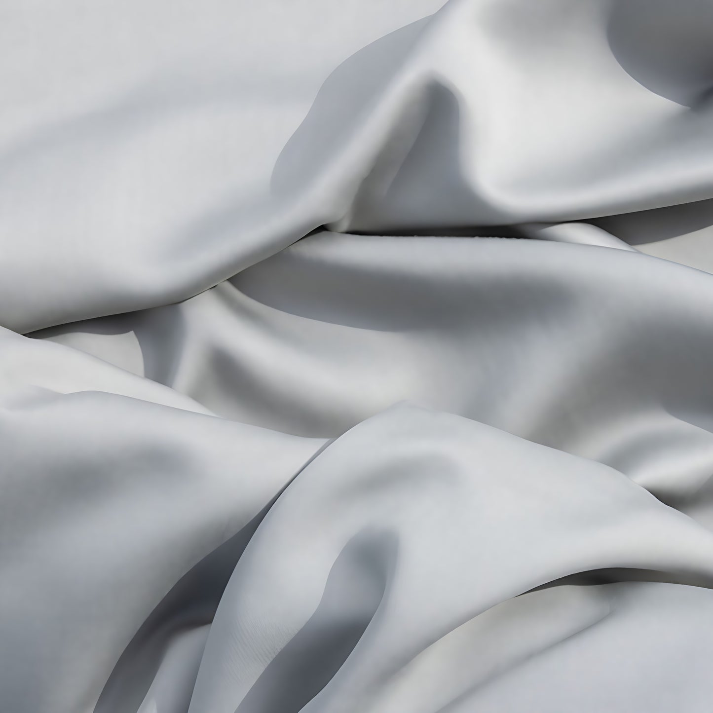 Close-up of gray fabric with folds