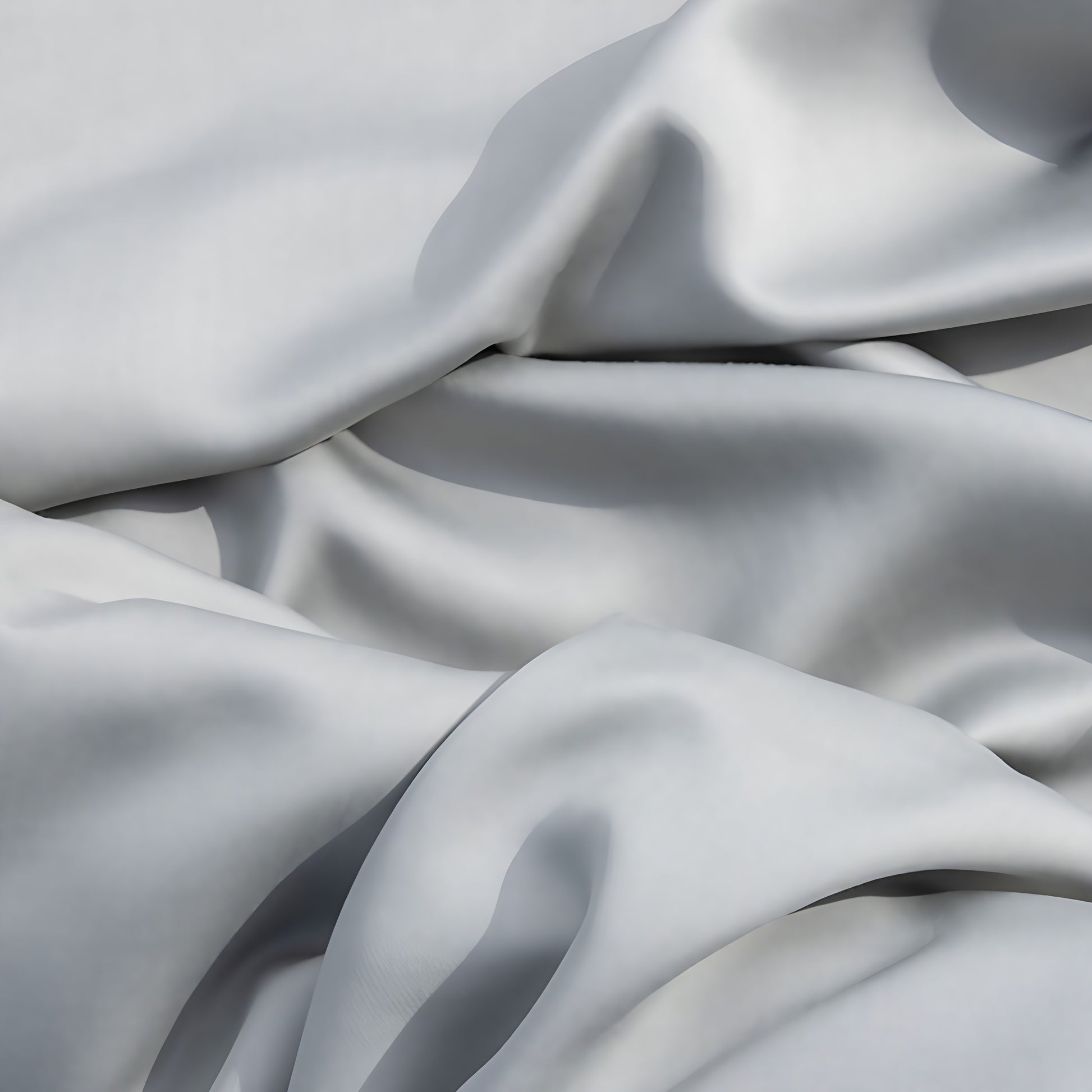 Close-up of gray fabric with folds