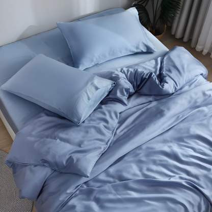 Frosty Dream: Icy Bamboo Cooling Sheets