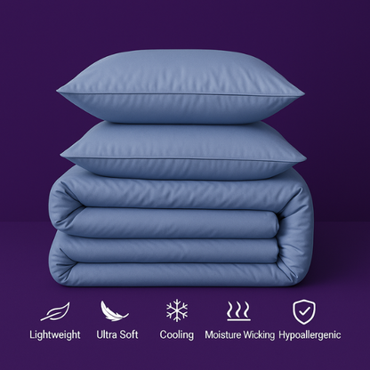 Frosty Dream: Icy Bamboo Cooling Sheets