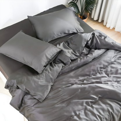 Frosty Dream: Icy Bamboo Cooling Sheets