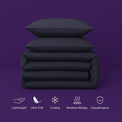 Frosty Dream: Icy Bamboo Cooling Sheets